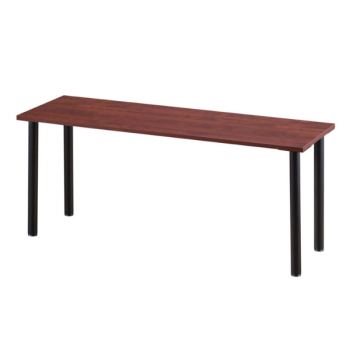 cherry table with black legs